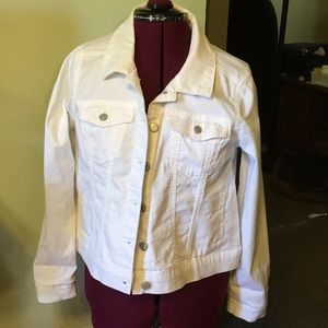 White denim jacket